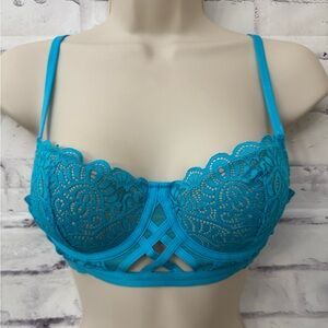 Adored By Adore Me Bra Size 34B Dakota Longline Underwire Contour Scuba Blue
